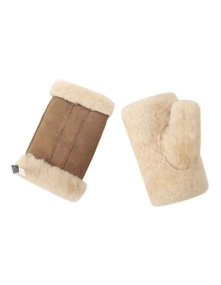 Australian Shepherd UGG Fluffy Fingerless Mittens image 2