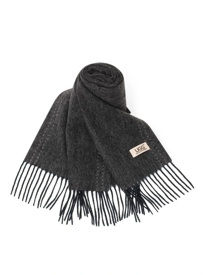 Australian Shepherd UGG Rasora 100% Wool Plain Scarf image 5