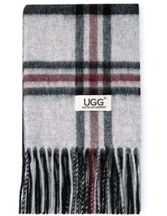 Australian Shepherd UGG Snovia 100% Wool Check Scarf