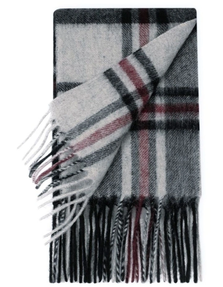 Australian Shepherd UGG Snovia 100% Wool Check Scarf image 2