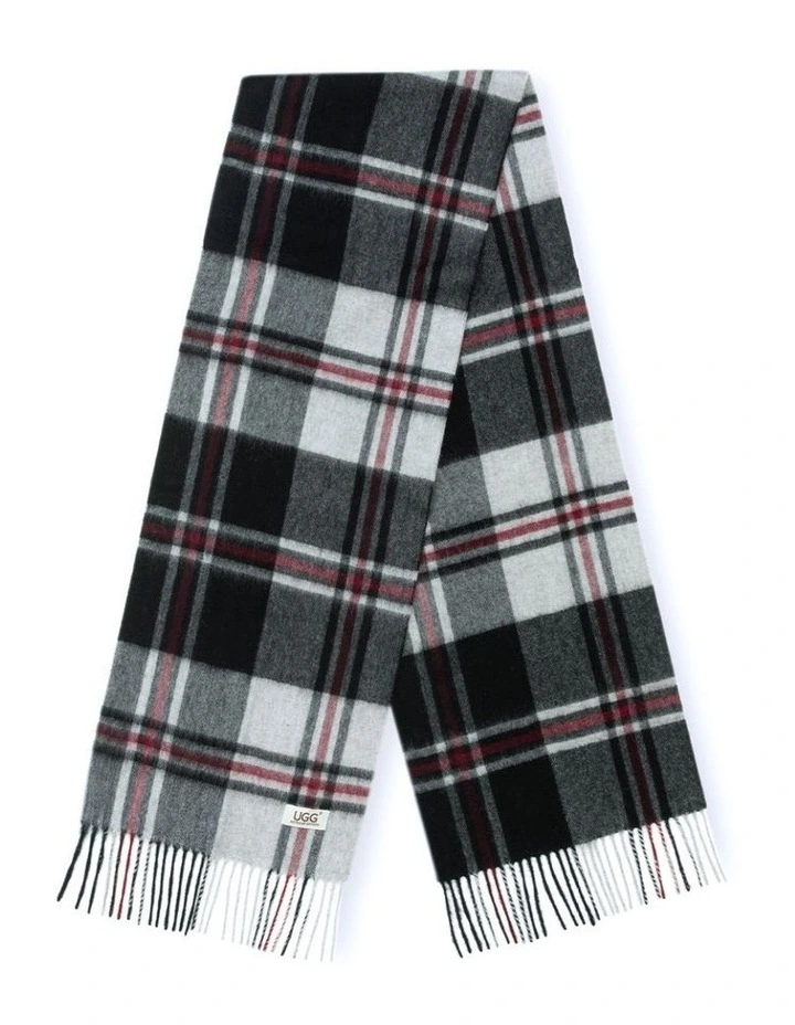 Australian Shepherd UGG Snovia 100% Wool Check Scarf image 3