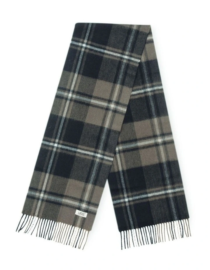 Australian Shepherd UGG Snovia 100% Wool Check Scarf image 3
