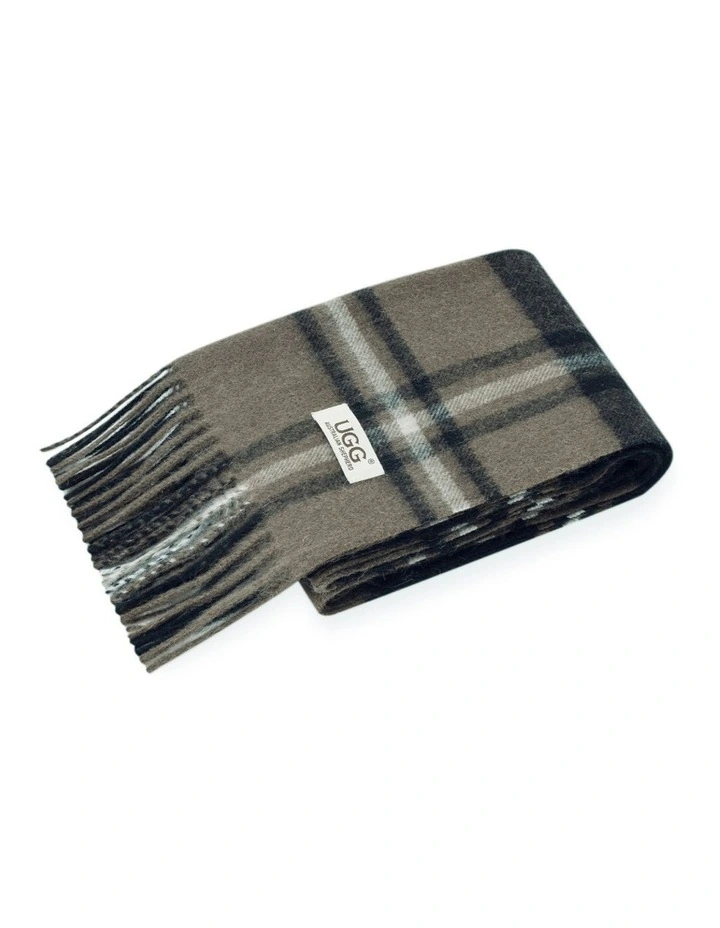 Australian Shepherd UGG Snovia 100% Wool Check Scarf image 4