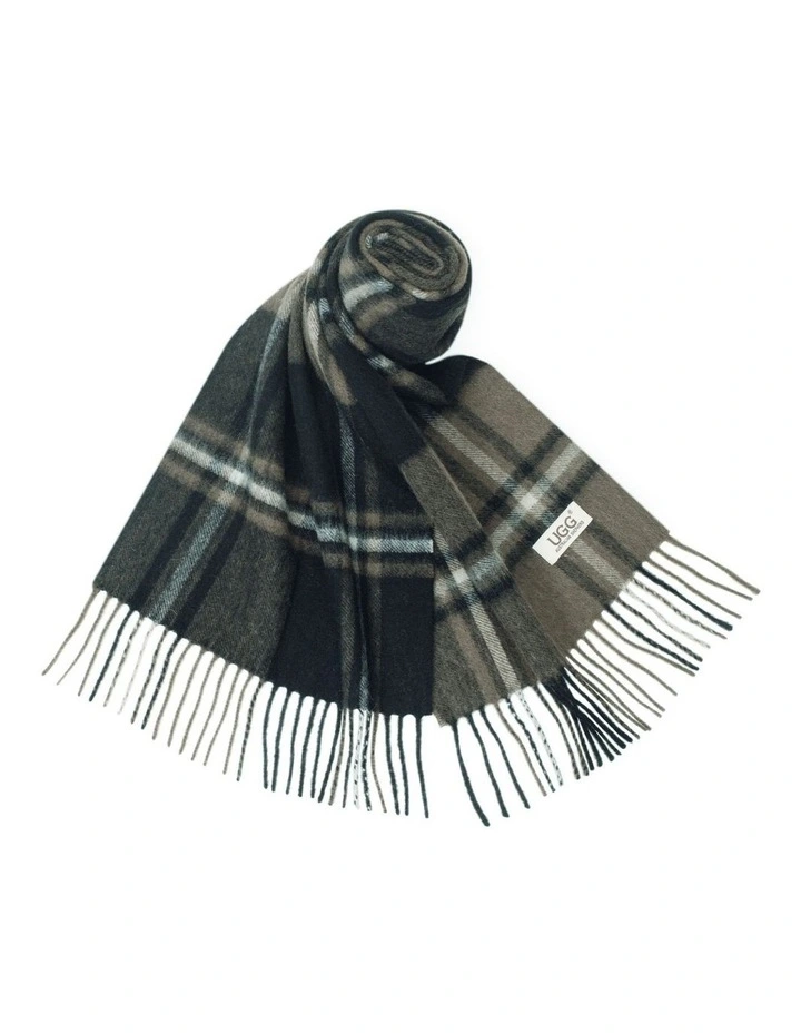 Australian Shepherd UGG Snovia 100% Wool Check Scarf image 5