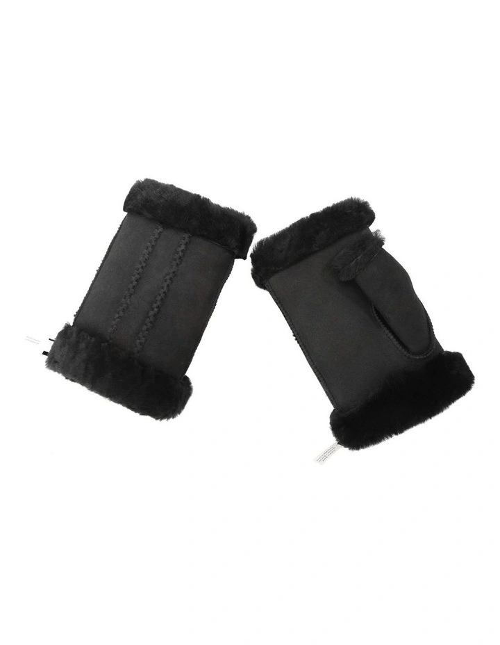 Australian Shepherd UGG Fluffy Fingerless Mittens image 1