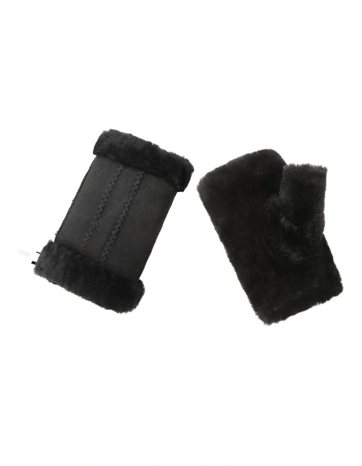 Australian Shepherd UGG Fluffy Fingerless Mittens image 2