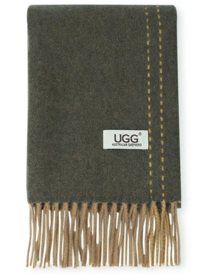 Australian Shepherd UGG Rasora 100% Wool Plain Scarf image 1