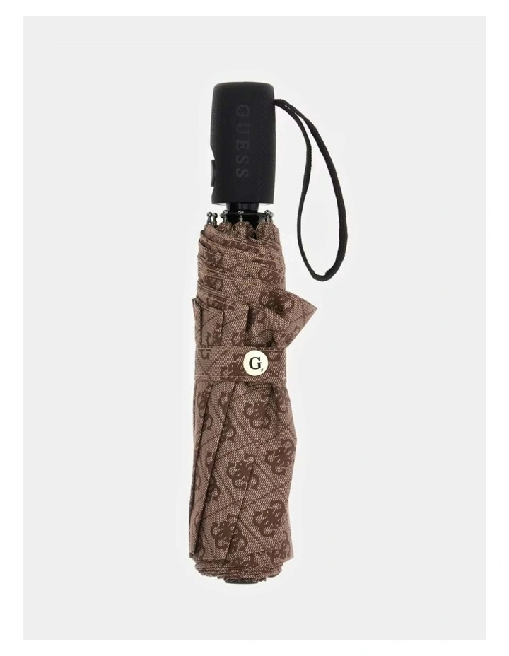4G Umbrella in Brown Logo image 1