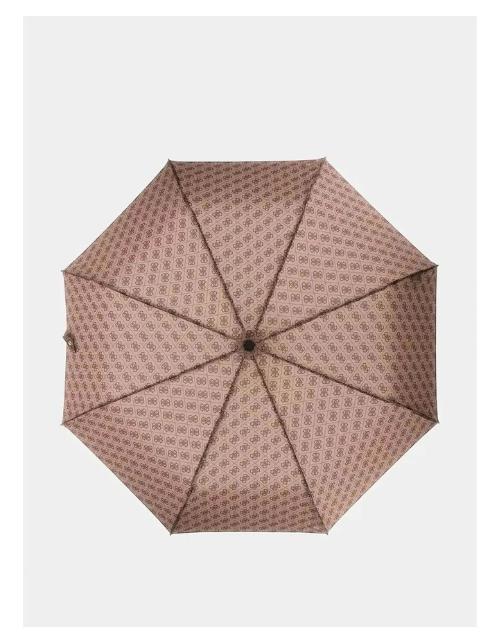 4G Umbrella in Brown Logo image 2
