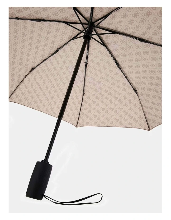 4G Umbrella in Brown Logo image 3