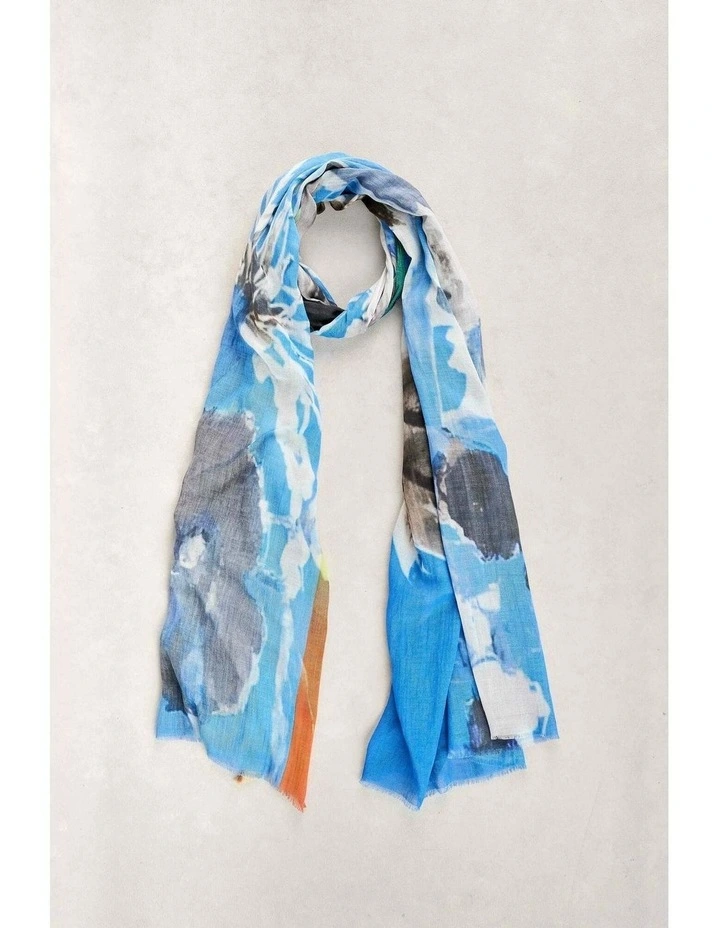 Watercolour Flower Scarf - Multicolour image 1