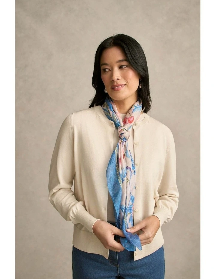 Mosaic Print Scarf - Multicolour image 1