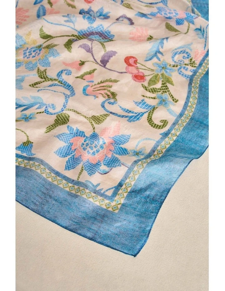 Mosaic Print Scarf - Multicolour image 3