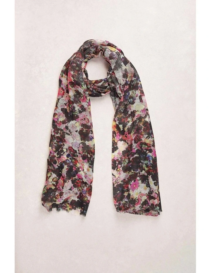 Floral Collage Scarf - Multi image 1