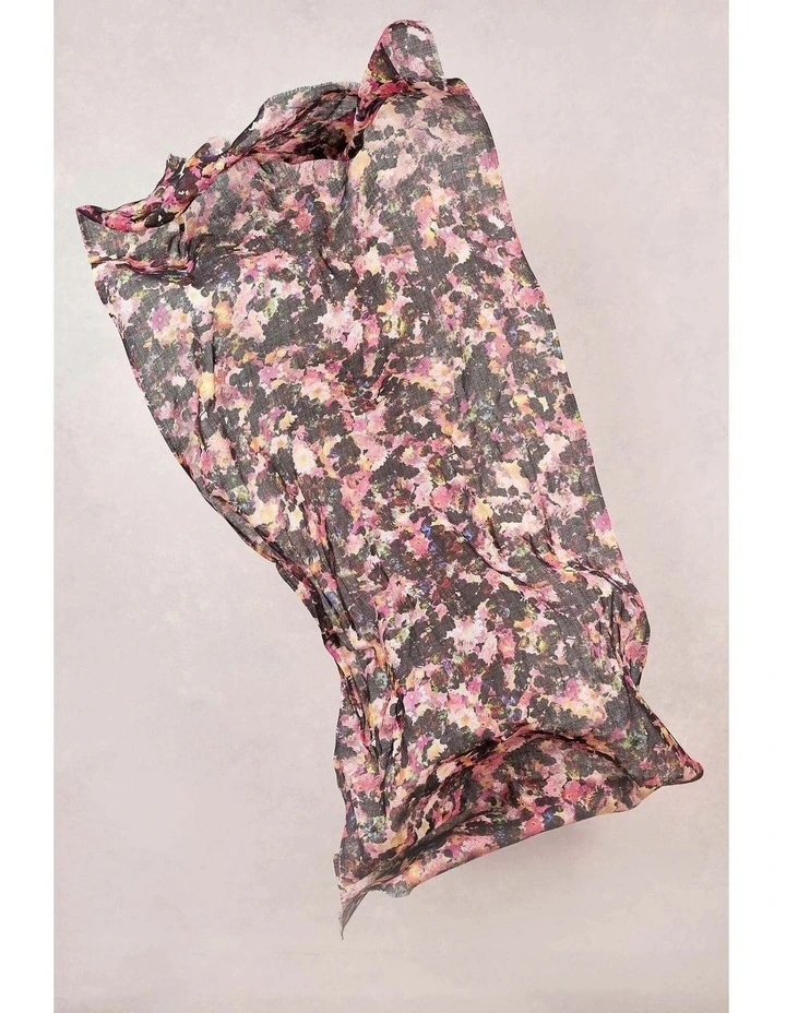 Floral Collage Scarf - Multi image 3