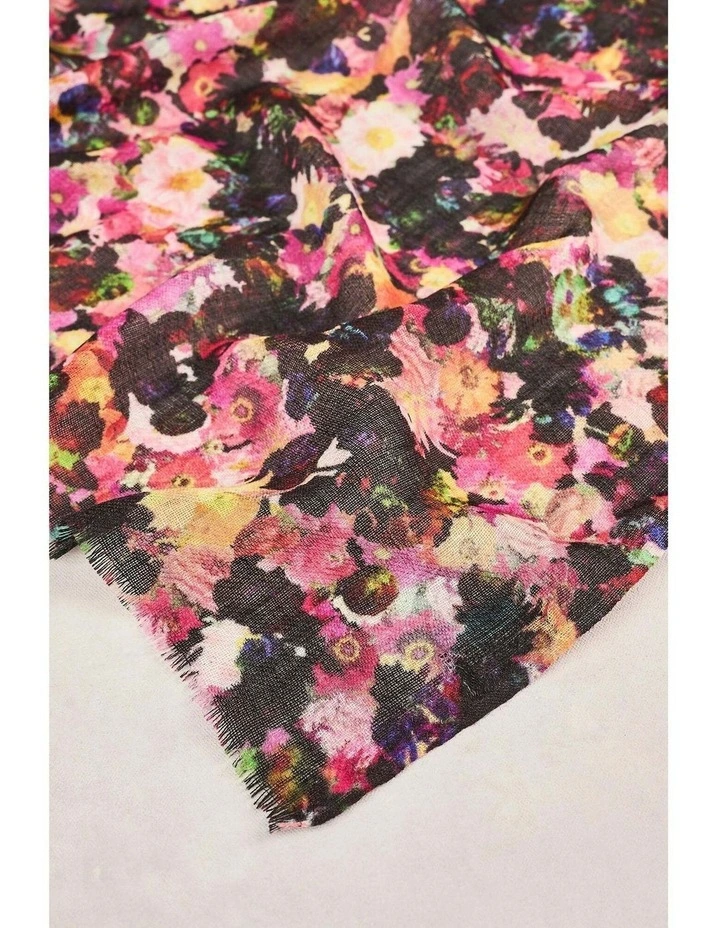 Floral Collage Scarf - Multi image 4