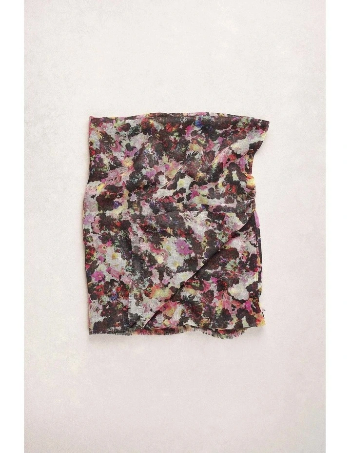 Floral Collage Scarf - Multi image 5