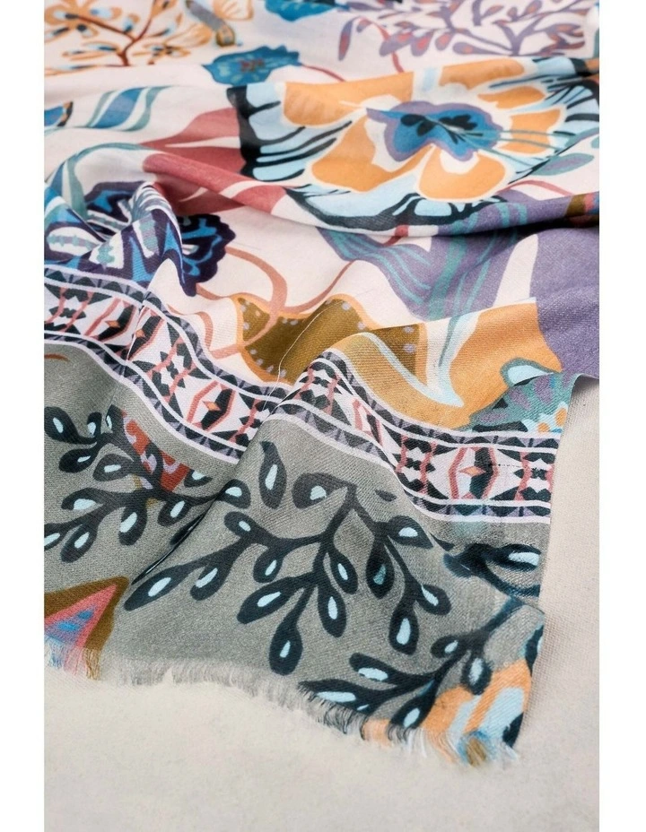 Botanical Scarf - Multicolour image 3