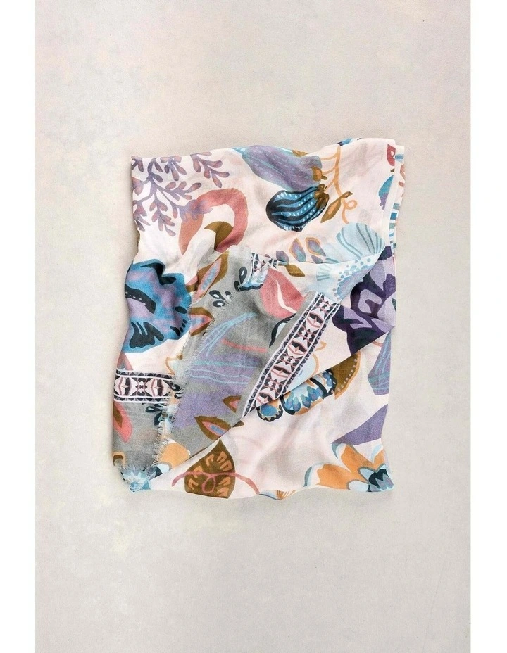 Botanical Scarf - Multicolour image 4