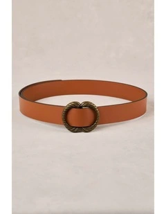 Sienna Leather Belt - Tan