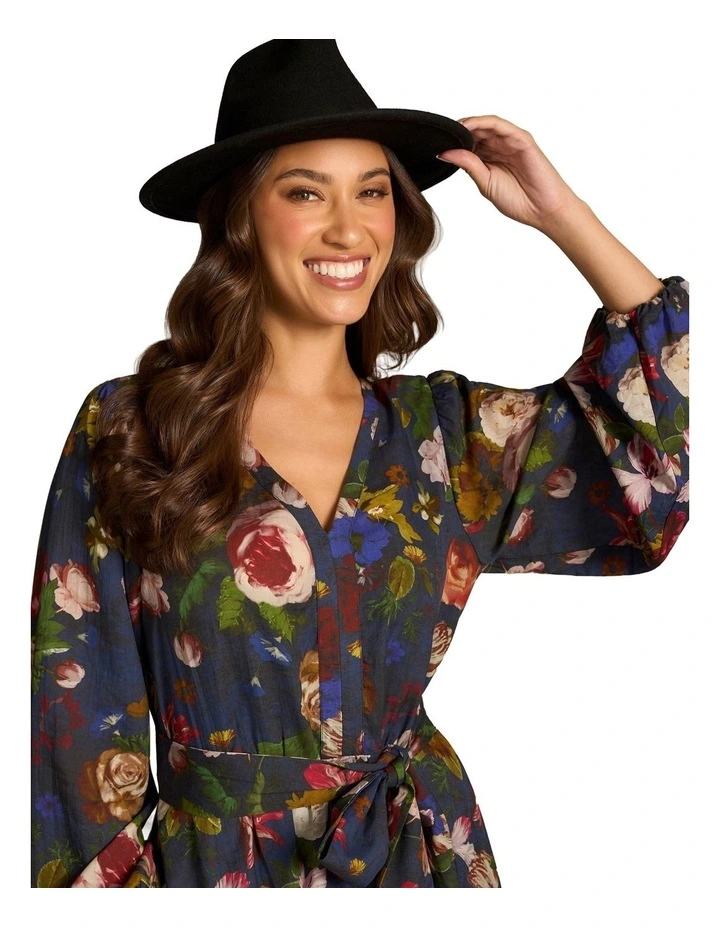 Wool Felt Fedora in Black image 2