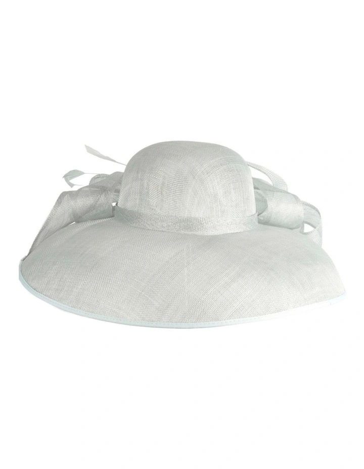 Large light blue sinamay fashion hat by Max Alexander MA988LBL image 2