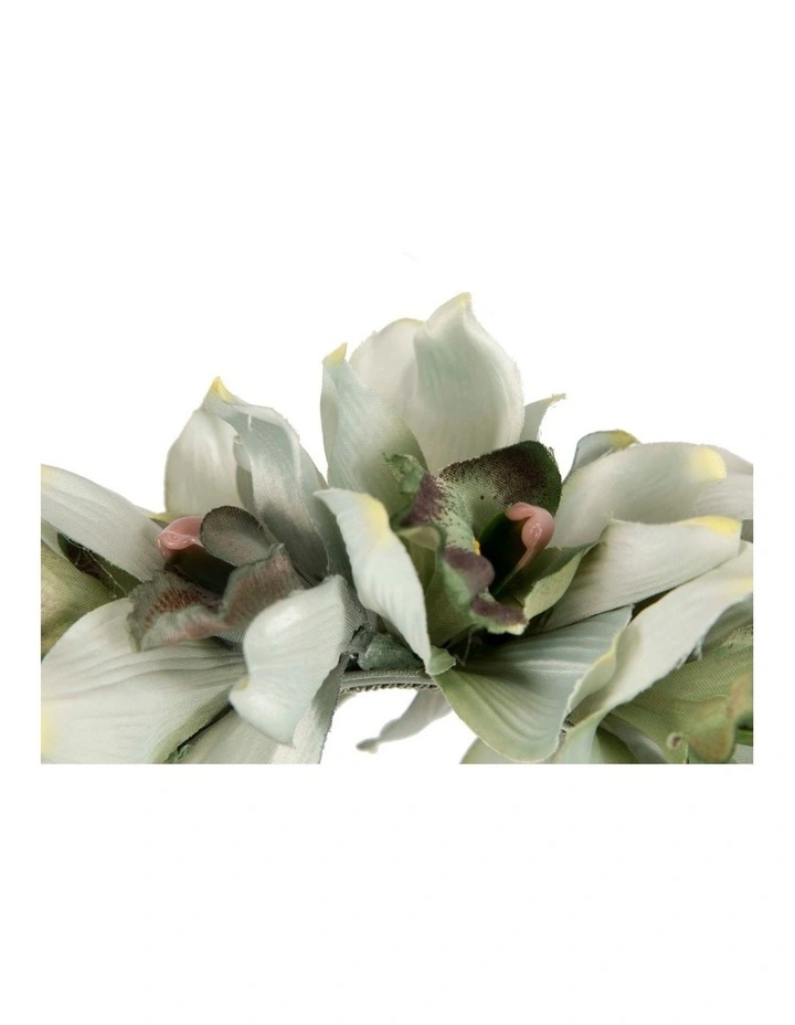 Hand made exclusive green fascinator headband J450PST image 2