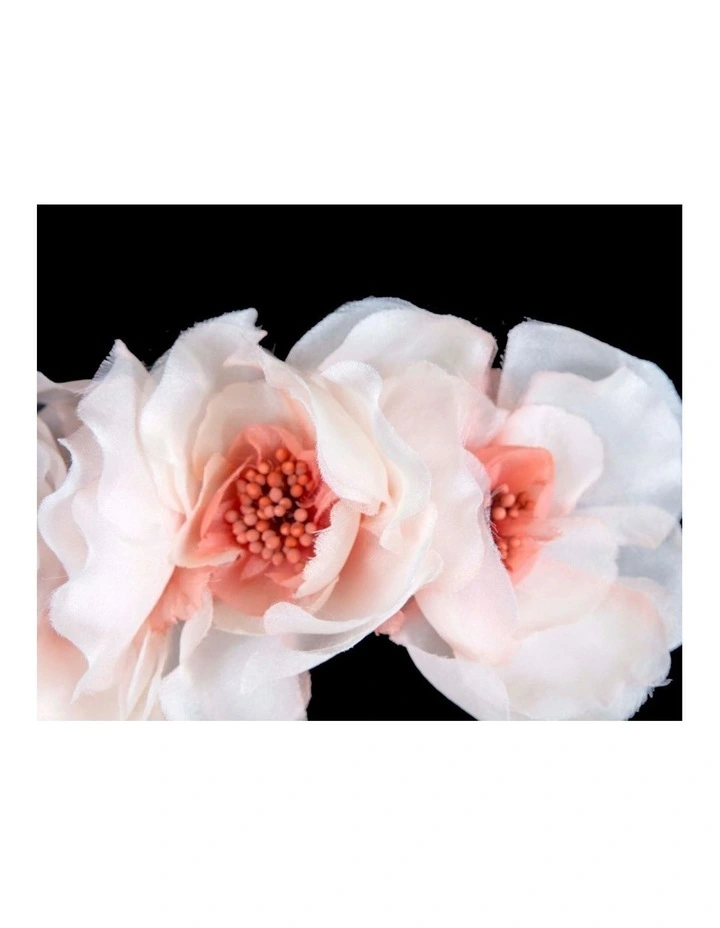 Cream & Coral Floral Headband by Max Alexander MA1021CRCR image 2