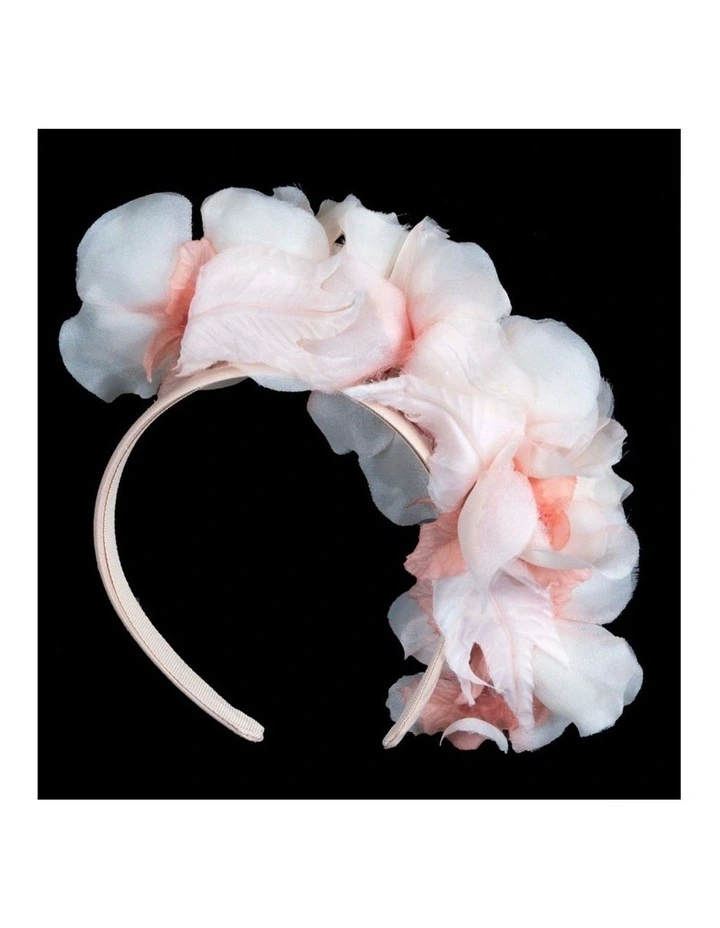 Cream & Coral Floral Headband by Max Alexander MA1021CRCR image 4