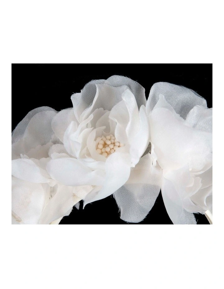 Cream Floral Headband by Max Alexander MA1021C image 2
