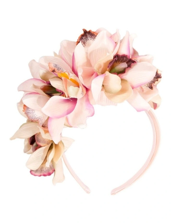 Hand made exclusive pink fascinator headband J450PI image 1