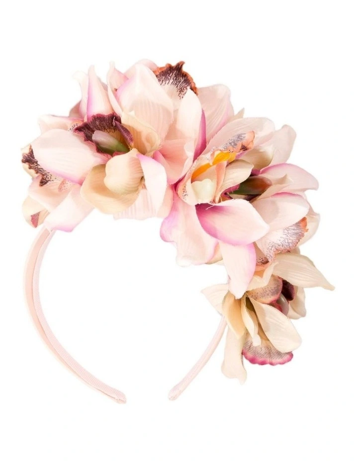 Hand made exclusive pink fascinator headband J450PI image 3