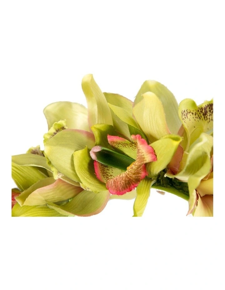 Hand made exclusive lime green fascinator headband J450LM image 2