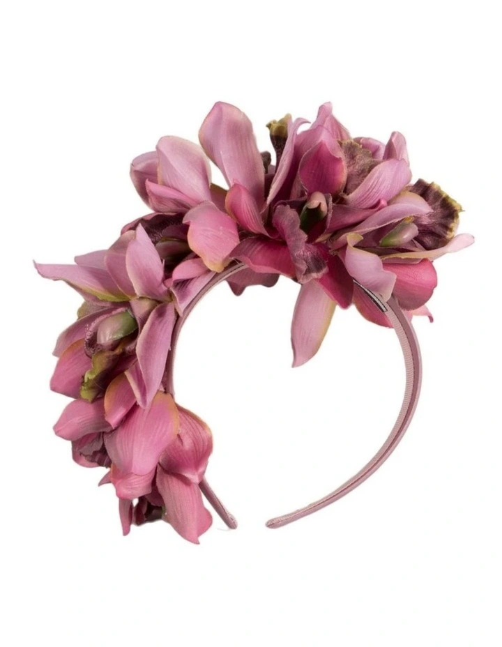 Hand made exclusive dusty pink fascinator headband J450DP image 1