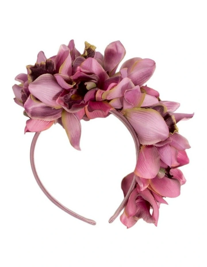 Hand made exclusive dusty pink fascinator headband J450DP image 3