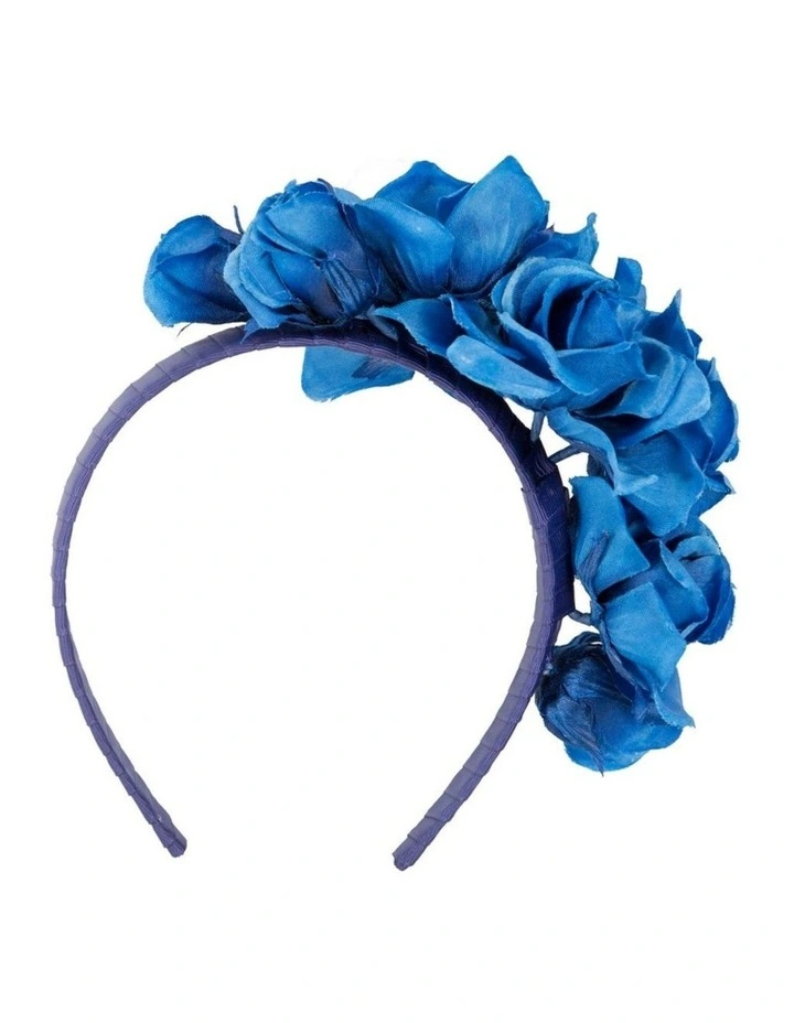 Royal blue flower headband by Max Alexander MA919RB image 4