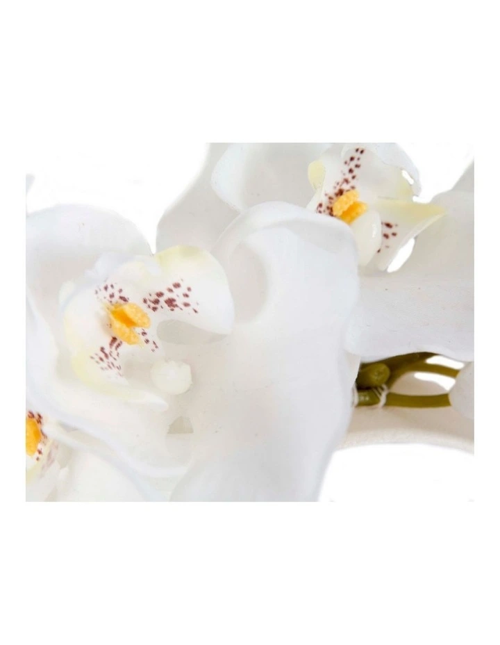 Bespoke white orchid flower headband by Fillies Collection S287W image 2