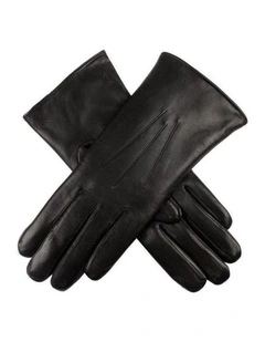 DENTS Ladies Premium Kangaroo Leather Cashmere Lined Gloves Winter Womens - Black