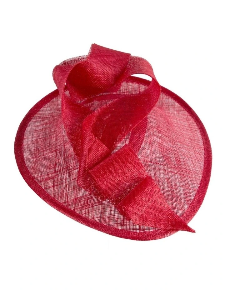Red Sinamay Fascinator MA1009R image 2