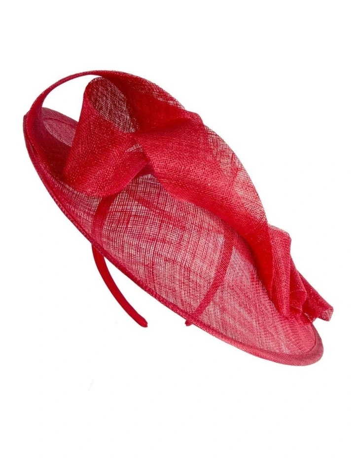 Red Sinamay Fascinator MA1009R image 4
