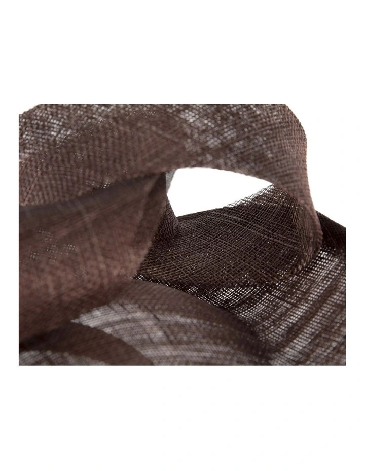 Chocolate Sinamay Fascinator MA1009BR image 3