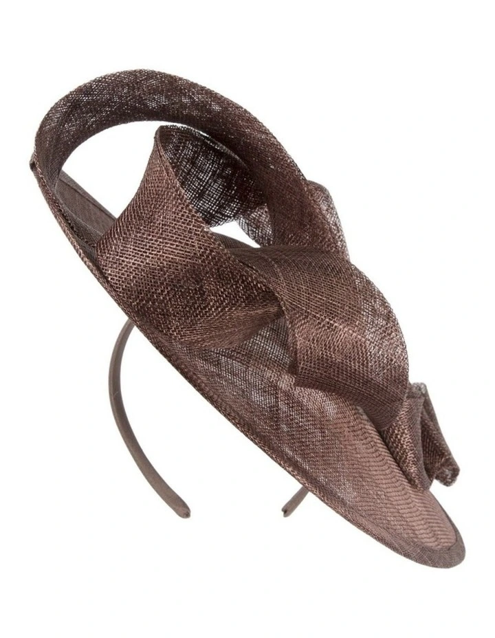 Chocolate Sinamay Fascinator MA1009BR image 4