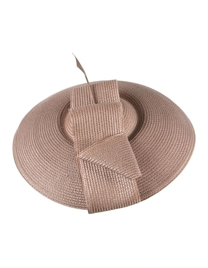 Taupe Saucer Fascinator hat MA979TP image 3