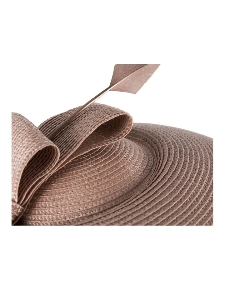Taupe Saucer Fascinator hat MA979TP image 4
