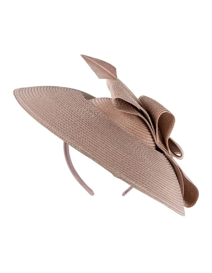 Taupe Saucer Fascinator hat MA979TP image 5