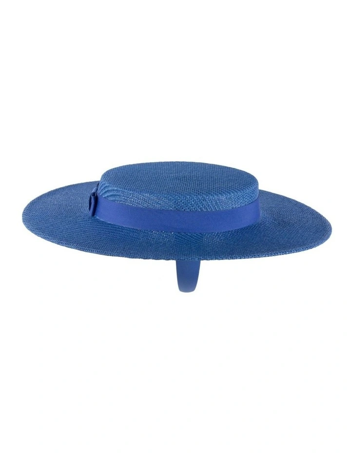 Royal Blue Boater hat MA977RB image 2