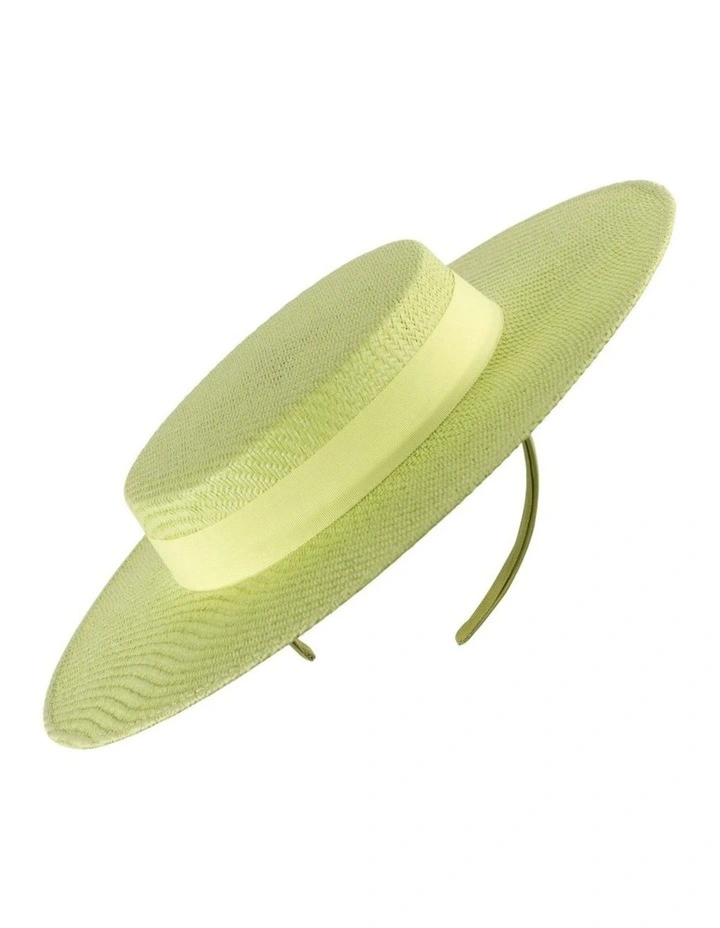 Lime Boater Hat MA977LM image 1