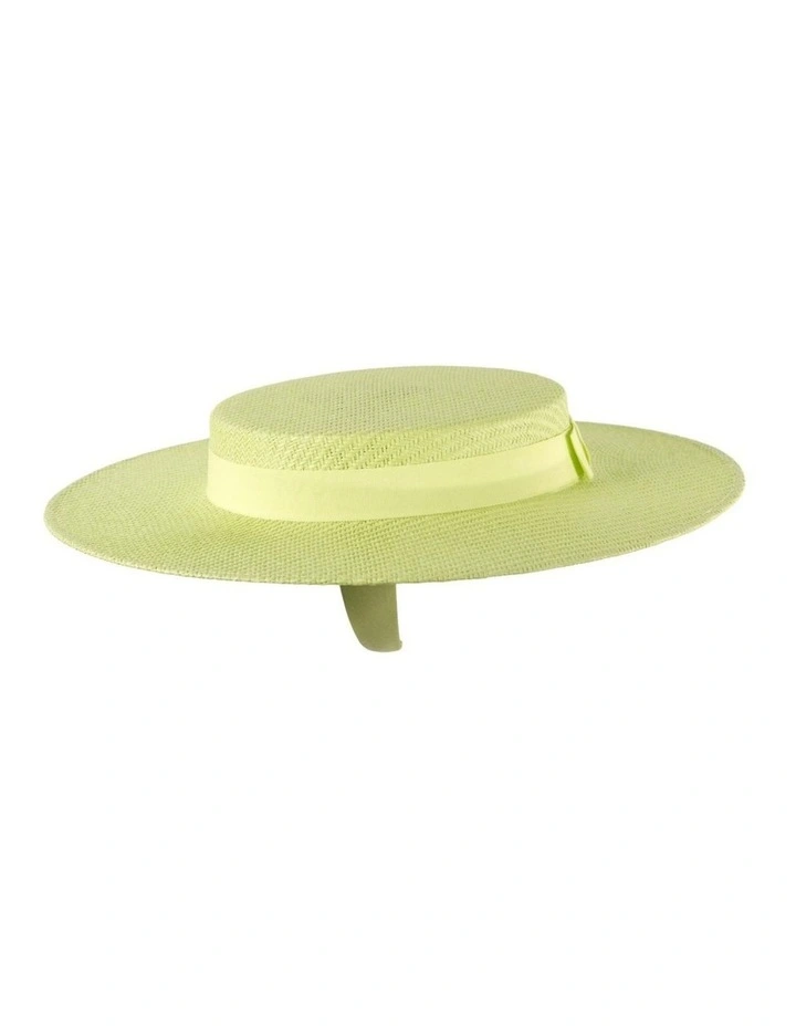Lime Boater Hat MA977LM image 3
