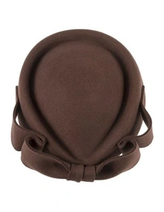 Chocolate Max Alexander Felt Pillbox Hat  Classic Winter Style J460BR