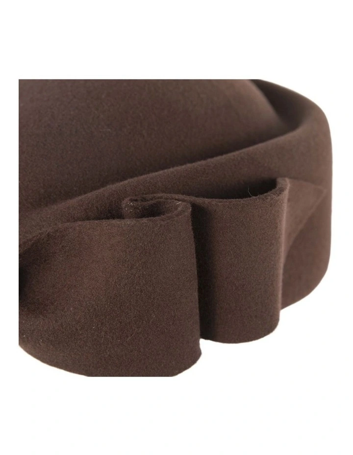 Chocolate Max Alexander Felt Pillbox Hat  Classic Winter Style J460BR image 3